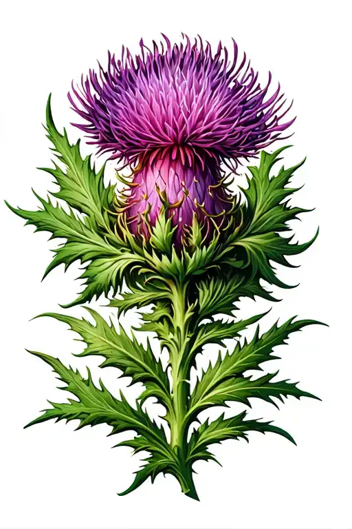 Scottish Thistle Intertwined
