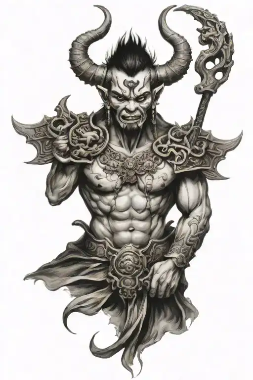 Korean Oriental Themed Demon