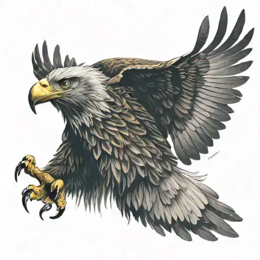 Eagle Flying Through Montenegro