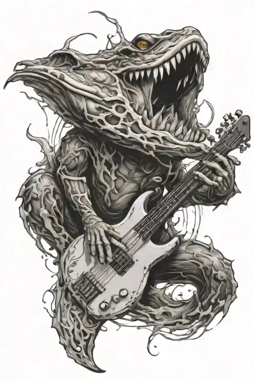 Combine Elements Of A Water Ghoul And A Bass Guitar For A Unique