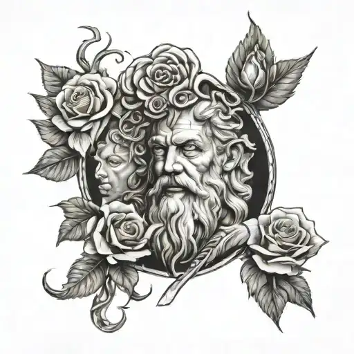 Pagan Gods With Rose