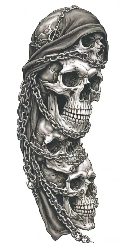 Skulls Wrapped In Chains