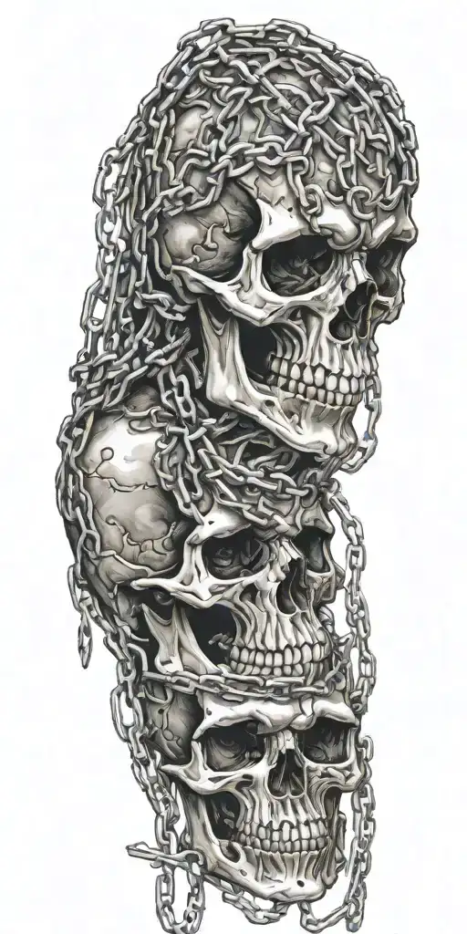 Skulls Wrapped In Chains