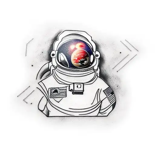 Astronaut Sitting On A Camera