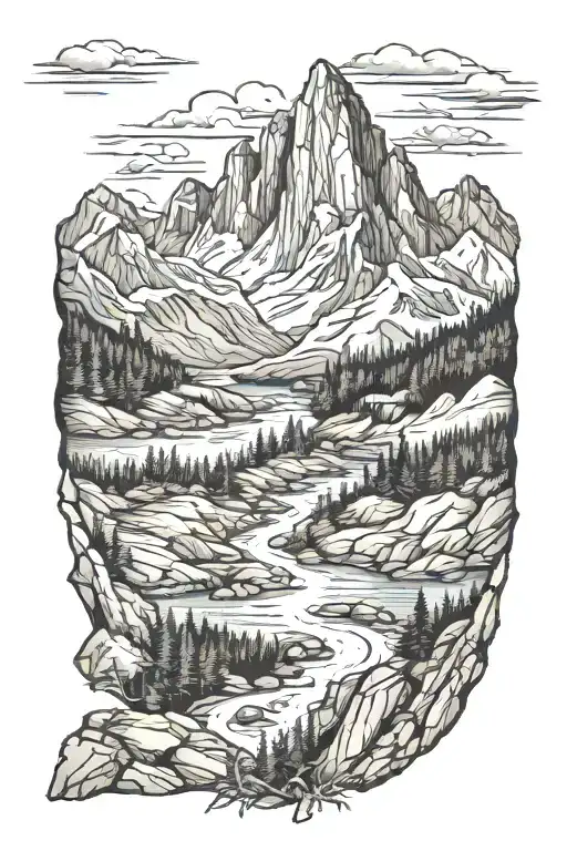 Bc Rocky Mountain Landscape