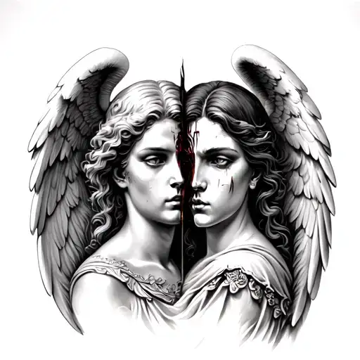 Angel Faces Good Vs Evil