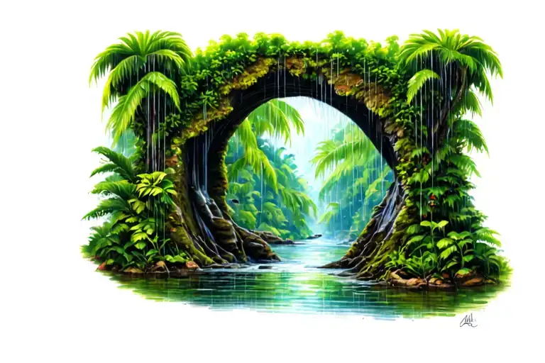 Rain Forest Entrance