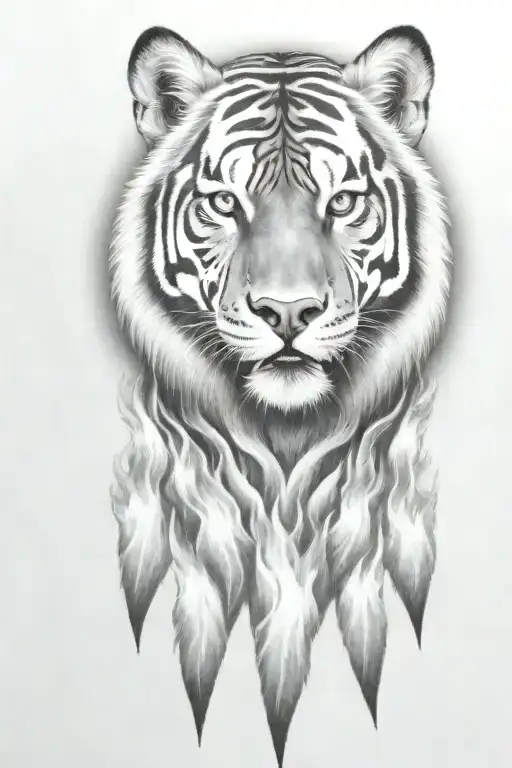 Hell Hound With Flames