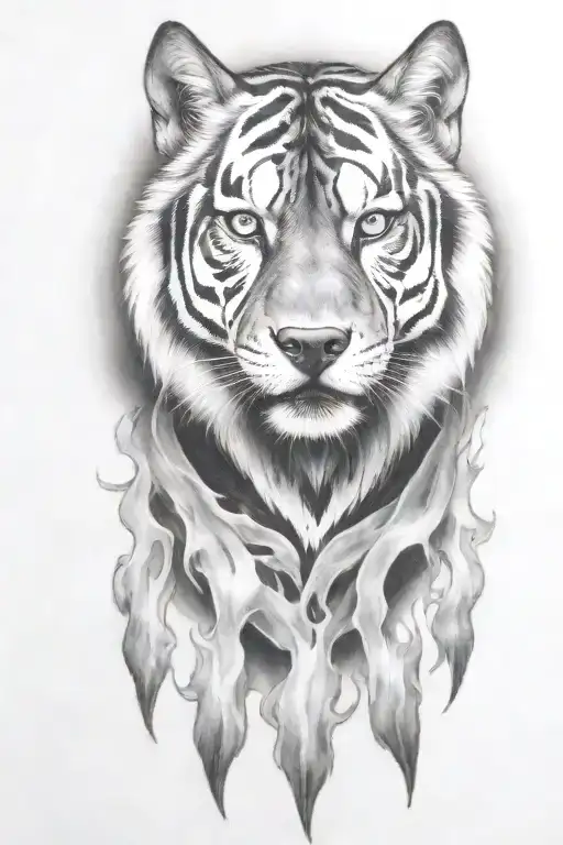 Hell Hound With Flames