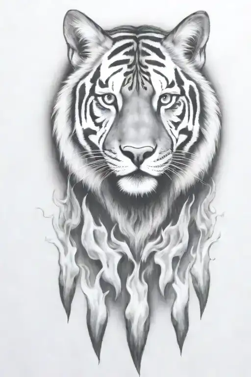 Hell Hound With Flames