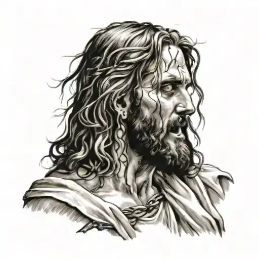 Realistic Jesus Christ In Pain