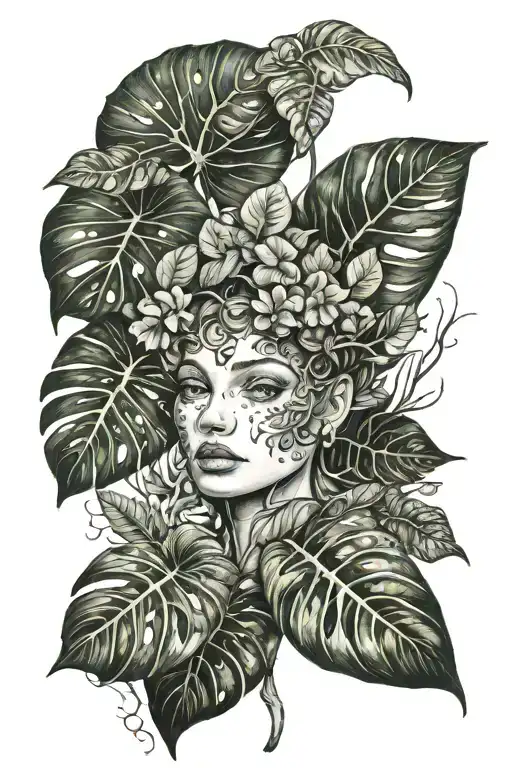 Monstera Philodendron Mushroom Fairy