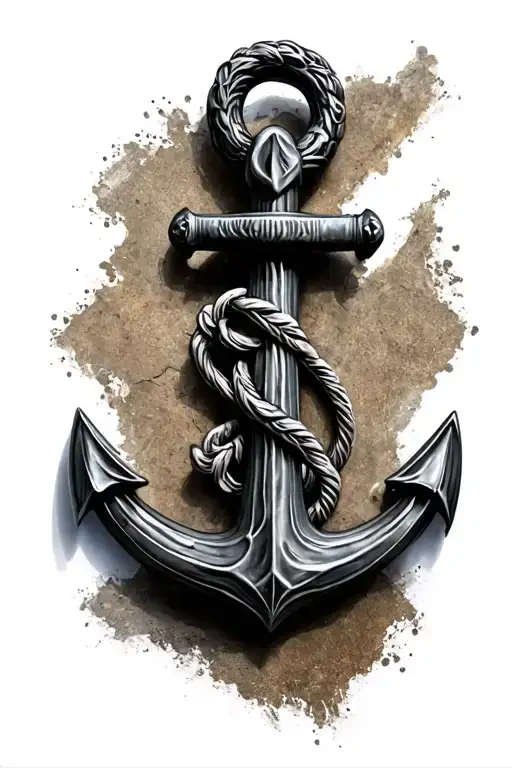 Anchor Carved In Stone