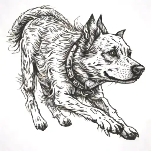 My Dog Playing A Bango