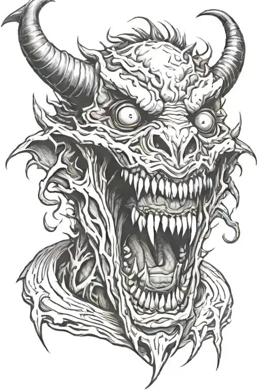 Demon With Long Teeth