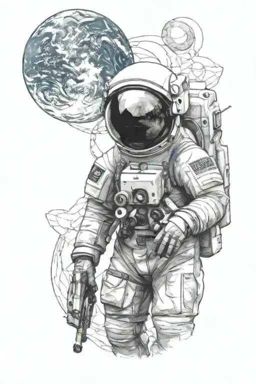 Space Earth Astronaut