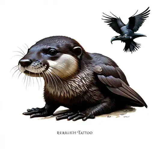 Otter And Raven