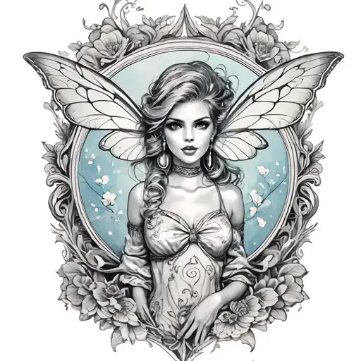 Pinup Fairy Modern Fantasy Style