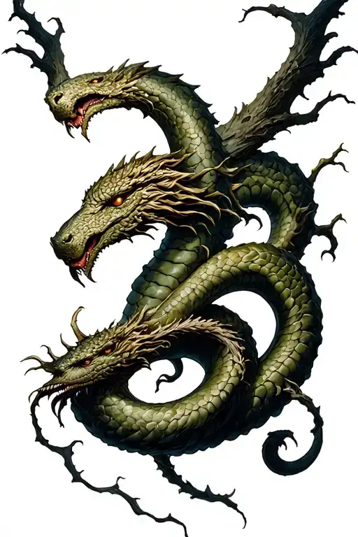 Yggdrasil With Jormungandr Wrapped