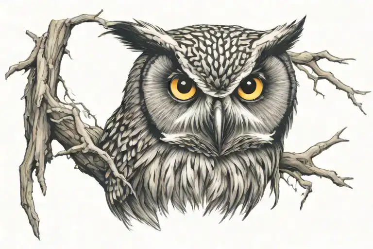 Mean Owl Head