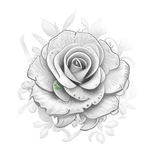 Sword With Carnation Flower