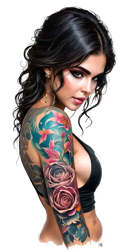 Full Female Arm Sleeve