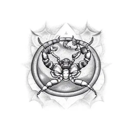 Crack With The Shape Of The Scorpion Constellation