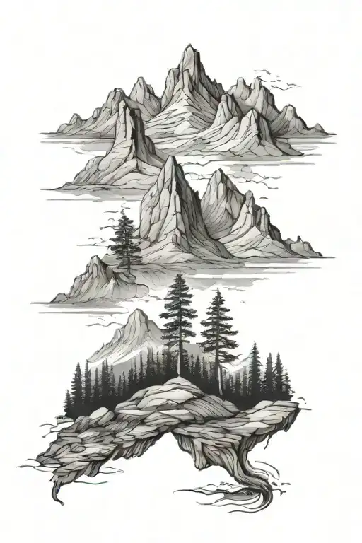 Mountain Landscape Inspired