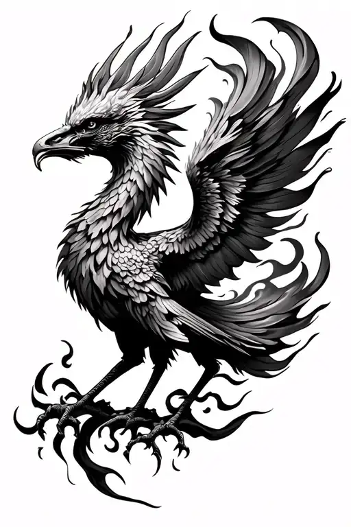 Flaming Phoenix Side Profile