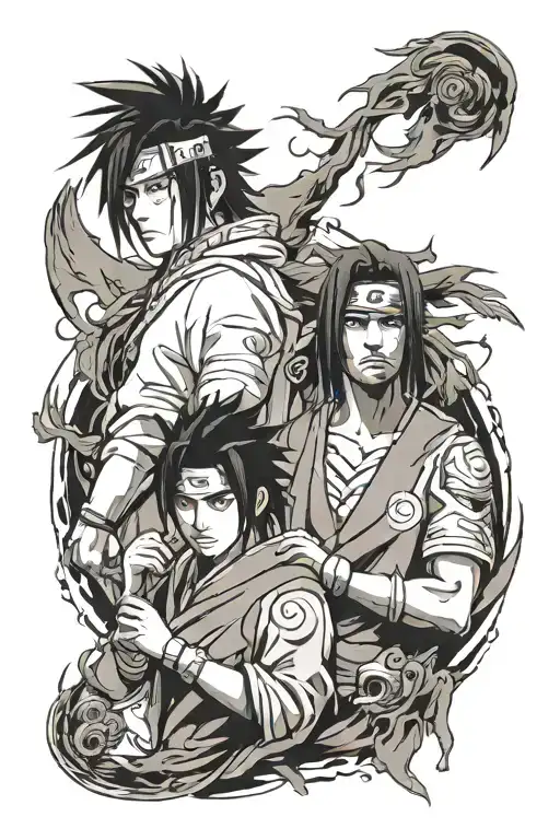 Sasuke And Itachi From The Anime Naruto