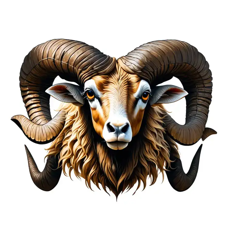 Capricorn Zodiac Sign Ram And Symbol Inside Representing The Client's Love