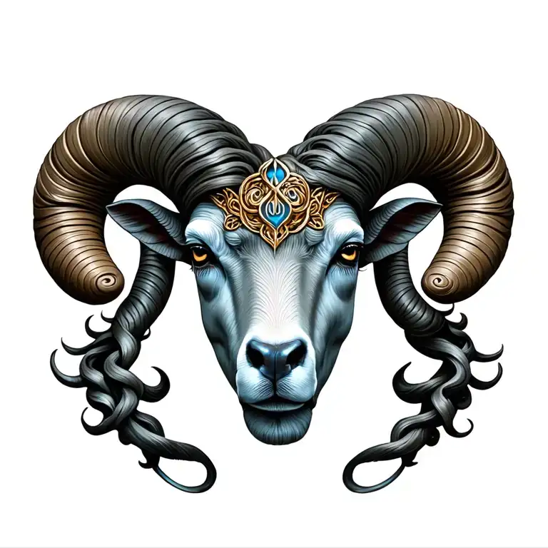 Capricorn Zodiac Sign Ram And Symbol Pretty Medusa