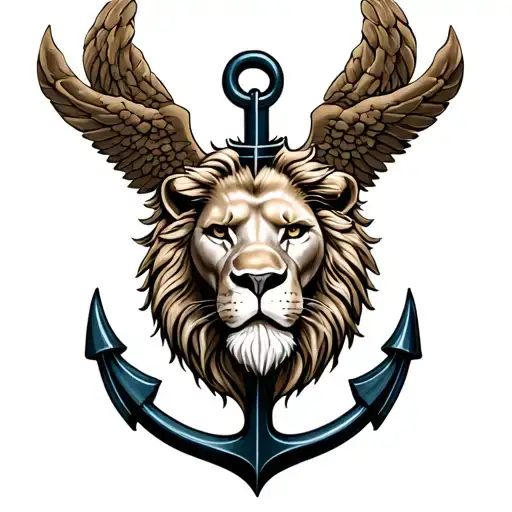 Lion Glove Of Marine Anchor