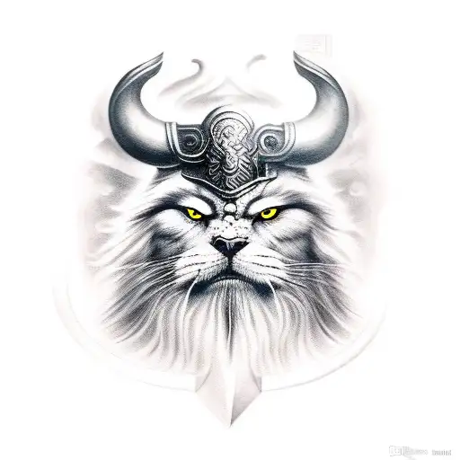 Odin With Eye Pad And Scarred Face With Serious Look