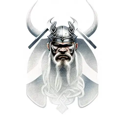 Viking Warrior Head On A Watch