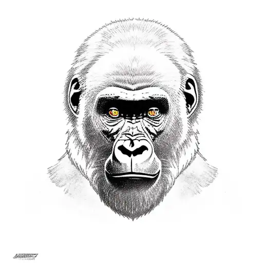 Gorilla Representing Strength