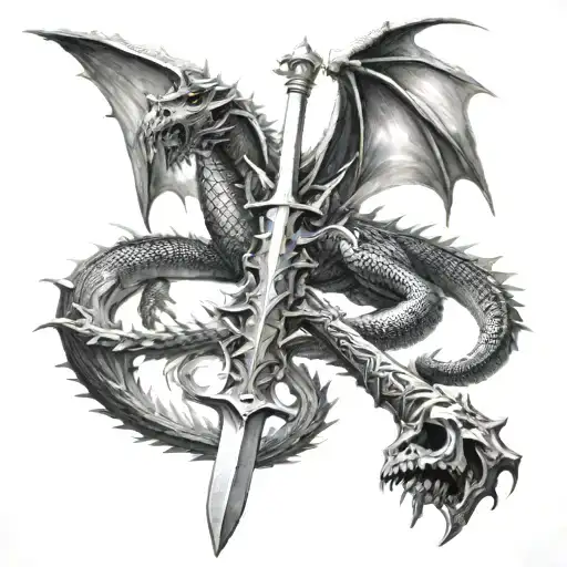 Dragon And Sword Of Death