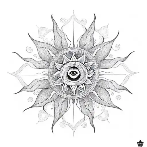 Mandala Smile Sun