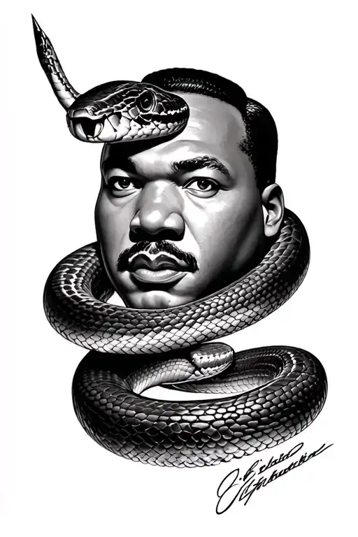 Visage Martin Luther King Cobra Snake