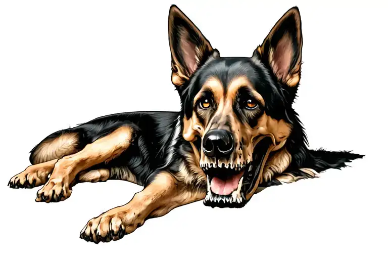 German Shepard Skull