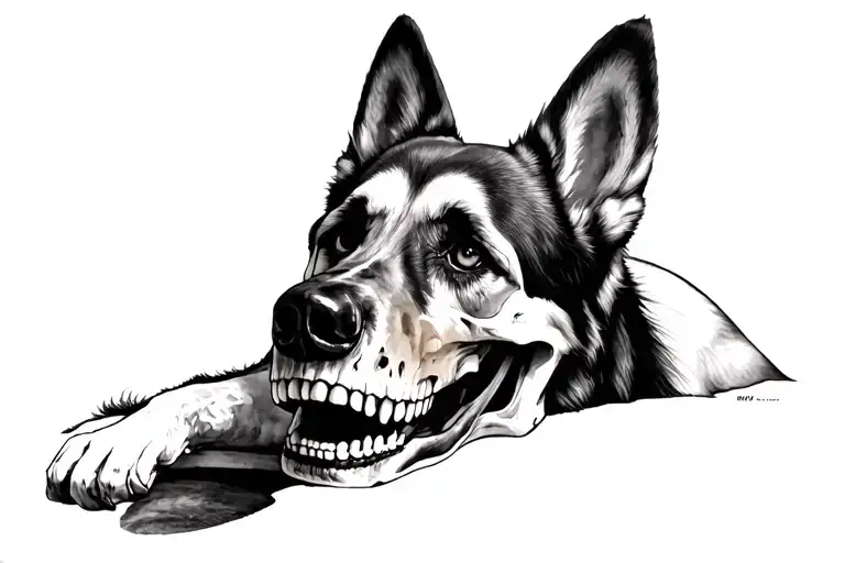 German Shepard Skull