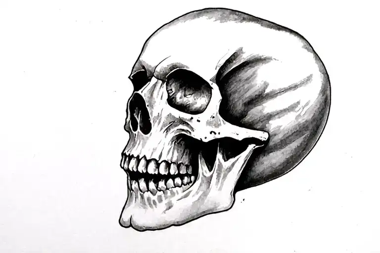 Skull Side Profile Traditional