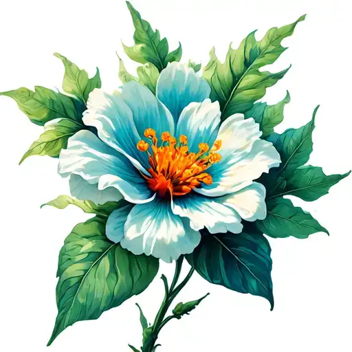 Original Islands Flower With A Little Detail