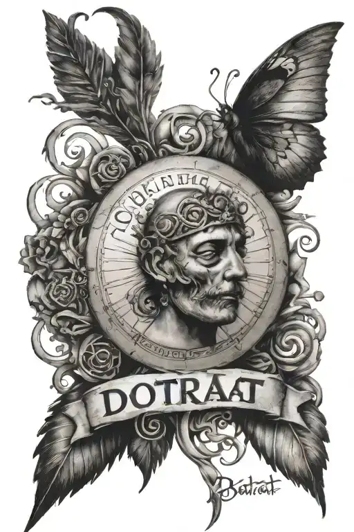 The Word Dotrat With Design Around It