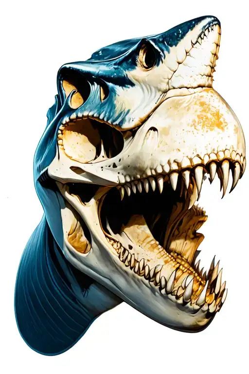 Megalodon Skull Made From Other Dinosaurs
