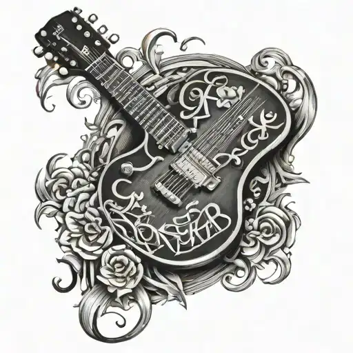 Logotype Tattoo Calligraphy Skill Guitar Marcelo Kalunga