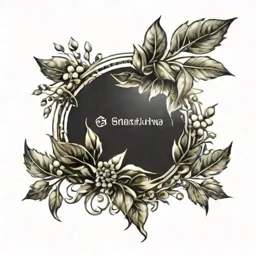 Laurel Wreath Against The Background Of Sun Rays