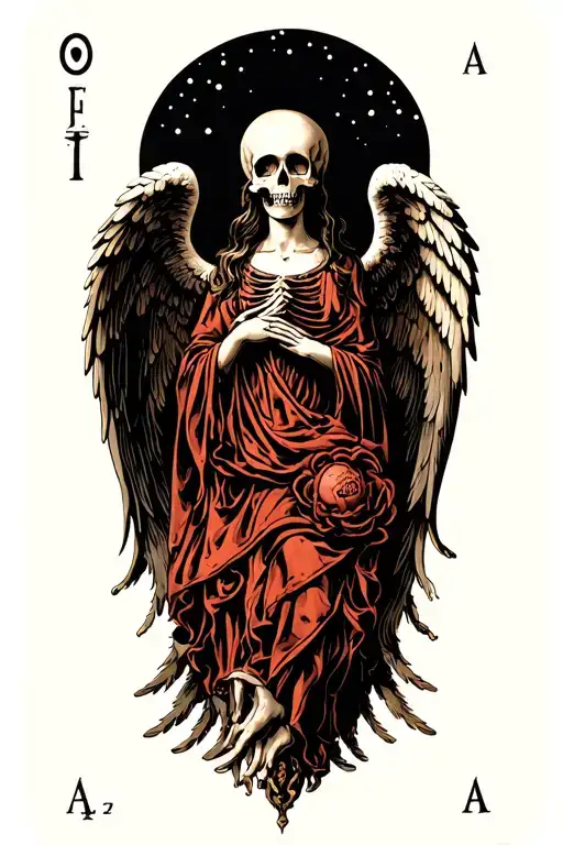 Angel Of Death Tarot Card