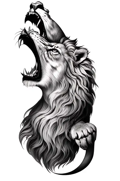 Lion Roaring
