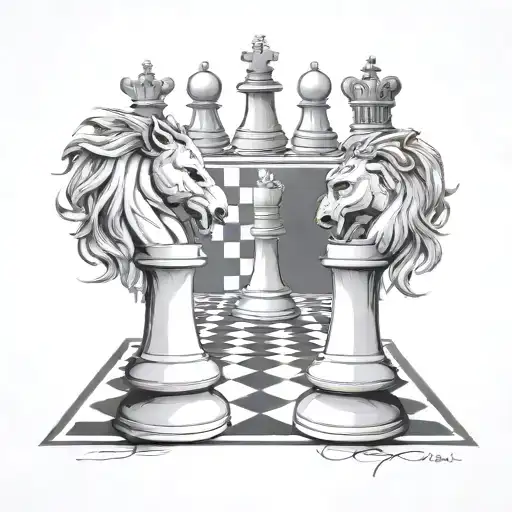A Psychologist Symbol Incorporating Elements Of Chess And Mma